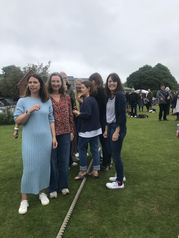 Ladies tug o war team