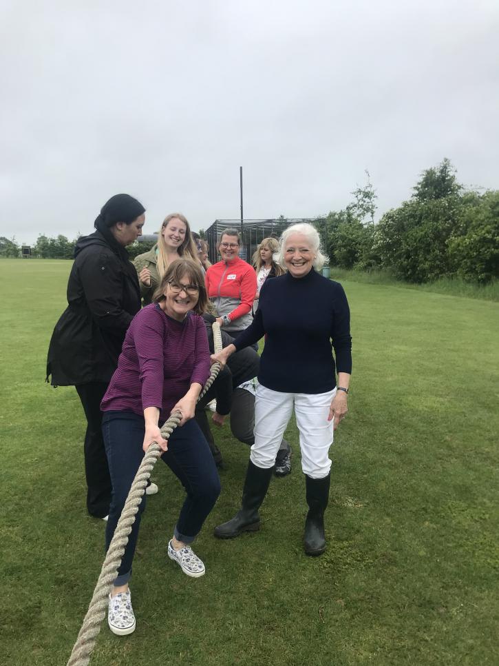 Ladies tug o war team 2