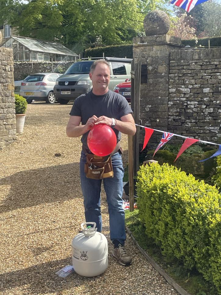 Ben and his balloons! 